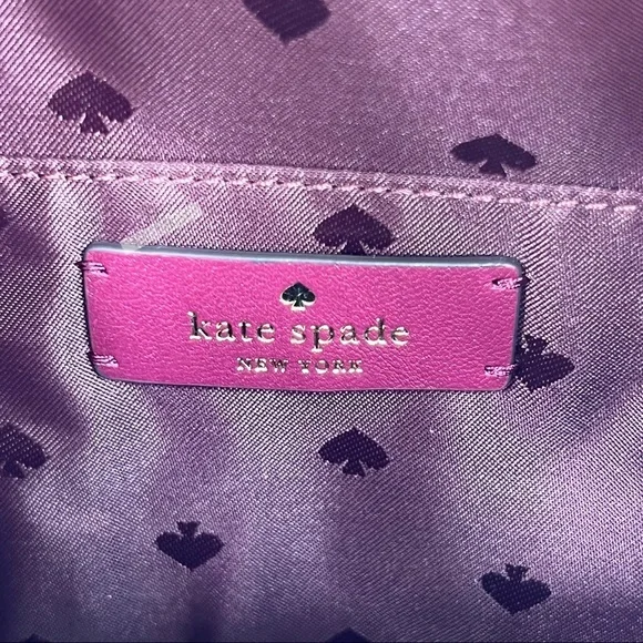 Kate Spade Natalia Burgundy Mini Convertible Leather Backpack - Picture 9 of 12